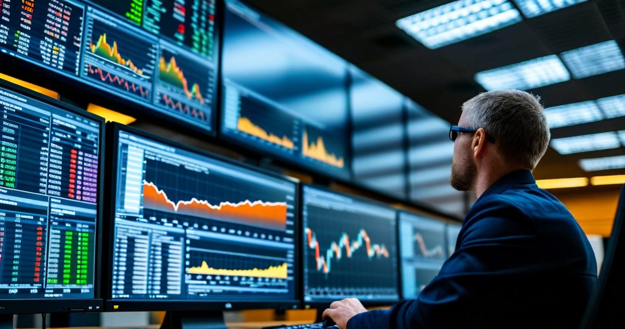 Control room displaying short-interval load forecasting data